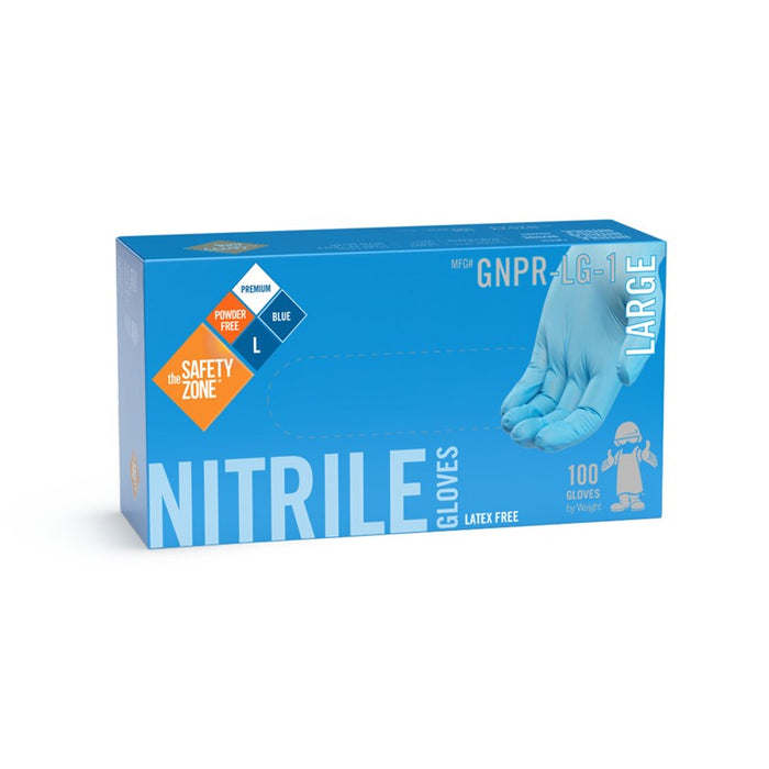 Disposable Latex Free Nitrile Gloves, 100 Per Box
