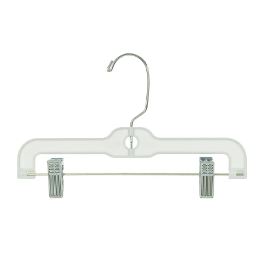 Wholesale White Economy Plastic Hangers with Bar - 16